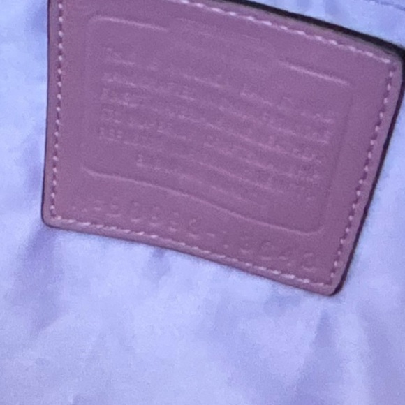 Coach Large Shoulderbag Patchwork-Purple w/Gold Hardware Charm/Tassel/Logo - Picture 10 of 11